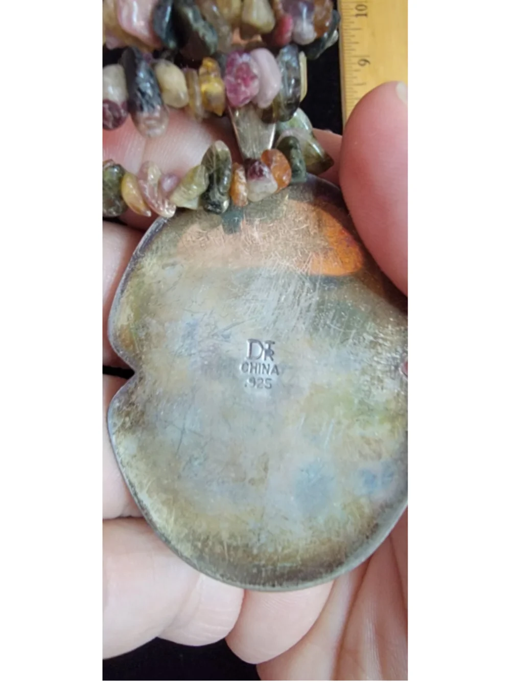 Jay King Mine Finds DTR 925 Sterling Silver Rose Quartz Pendant Multi Gem 37